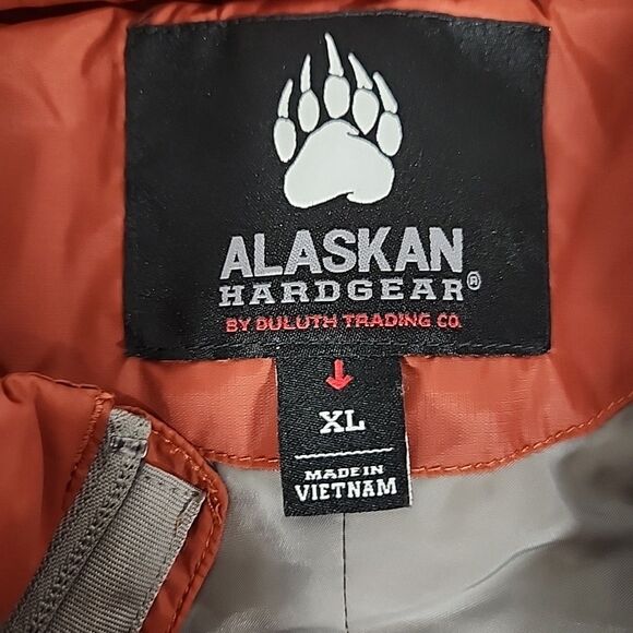 Alaskan Hardgear by Duluth Full Zip Jacket Dark Red Puffer Jacket Mens Size XL - Picture 5 of 8